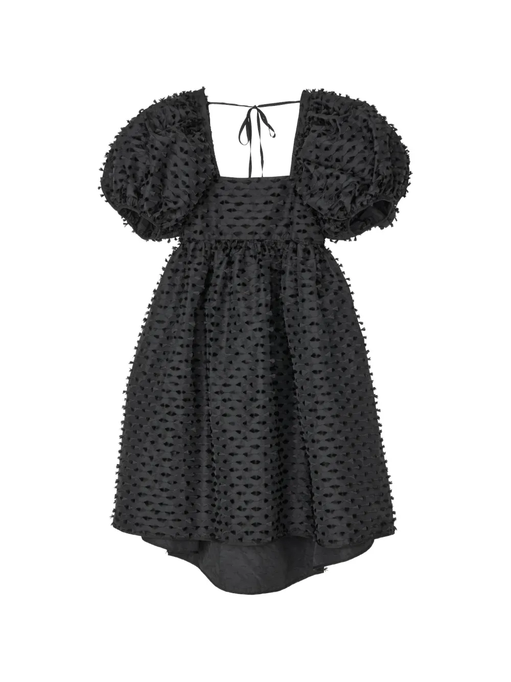 Cecilie Bahnsen Tilde Fiamma Minikleid in A-Linie - Schwarz