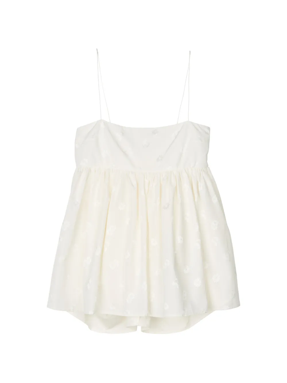 Cecilie Bahnsen Veronica bow-detail sleeveless peplum blouse - Toni neutri