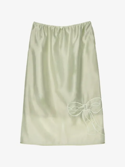 Cecilie Bahnsen Bria organza straight midi skirt