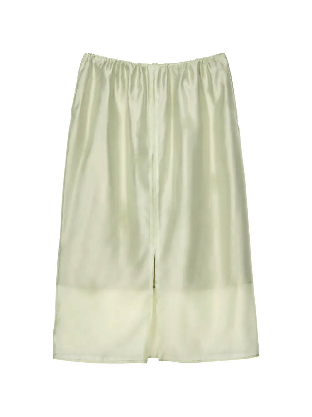 Cecilie Bahnsen Bria organza straight midi skirt Groen