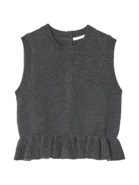 Cecilie Bahnsen Bill ruffled knitted vest