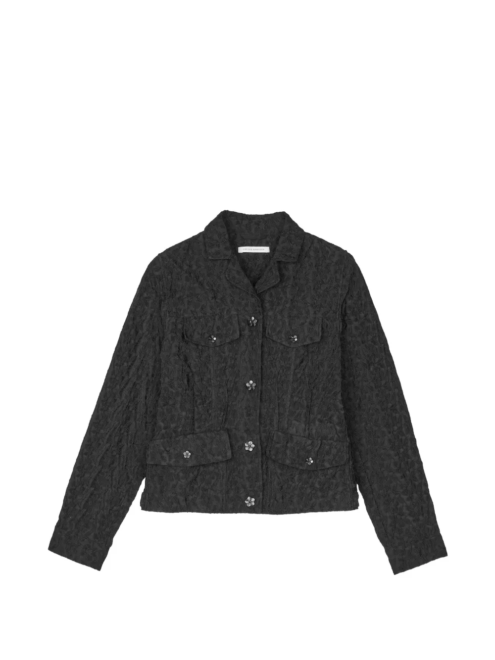 Cecilie Bahnsen Clover Jacke aus Begonien-Jacquard - Schwarz
