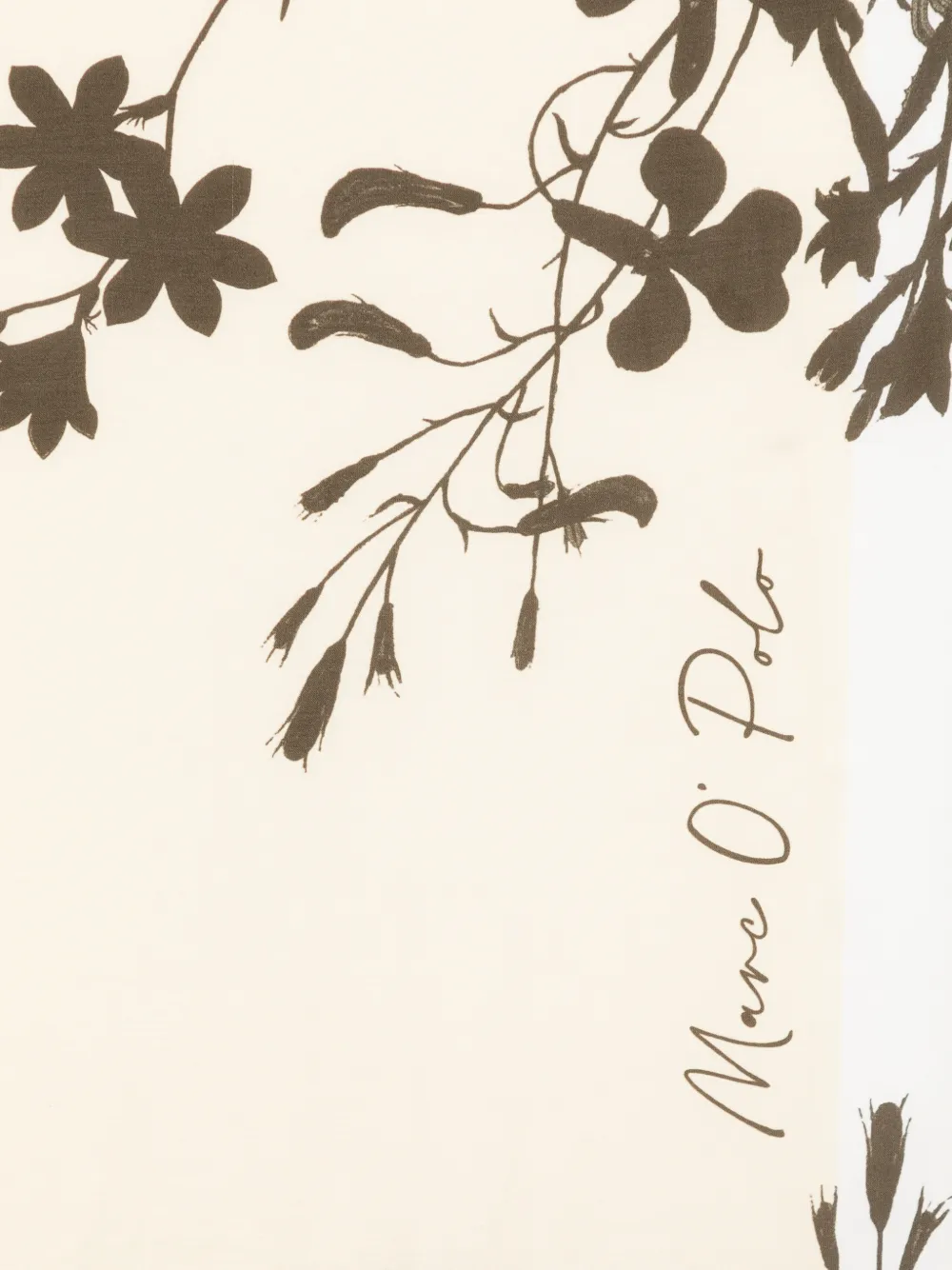 Marc O'Polo Sjaal met bloemenprint Beige