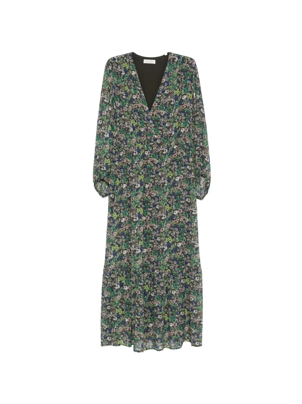 Marc O'Polo floral-print midi dress - Marrone