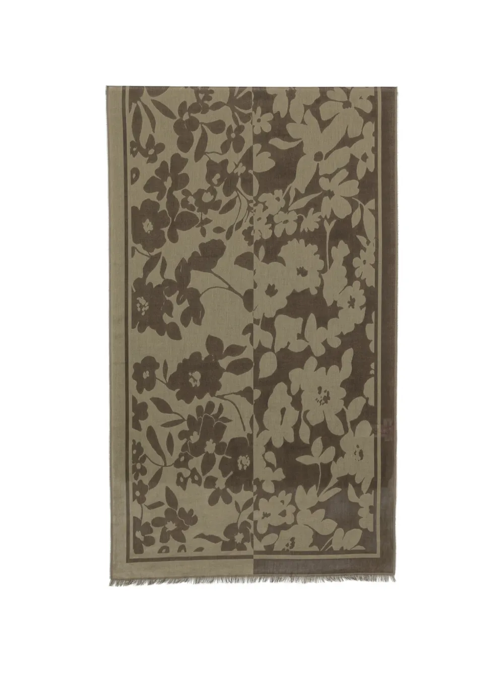 Marc O'Polo Schal mit Blumenprint - Grün