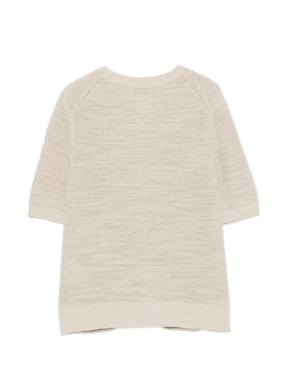 Marc O'Polo Gebreid vest met korte mouwen Beige