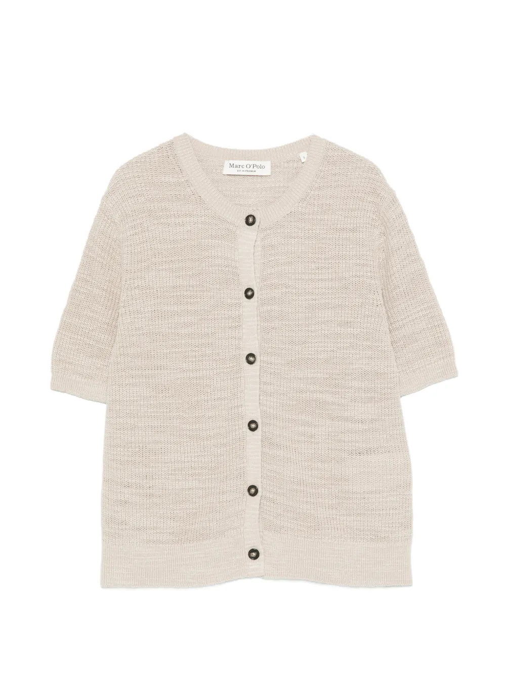 Marc O'Polo short-sleeve knit cardigan - Toni neutri