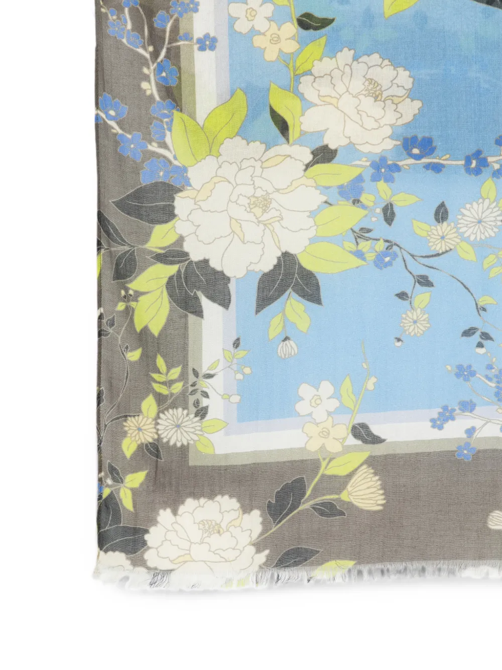 Marc O'Polo Sjaal met bloemenprint Blauw