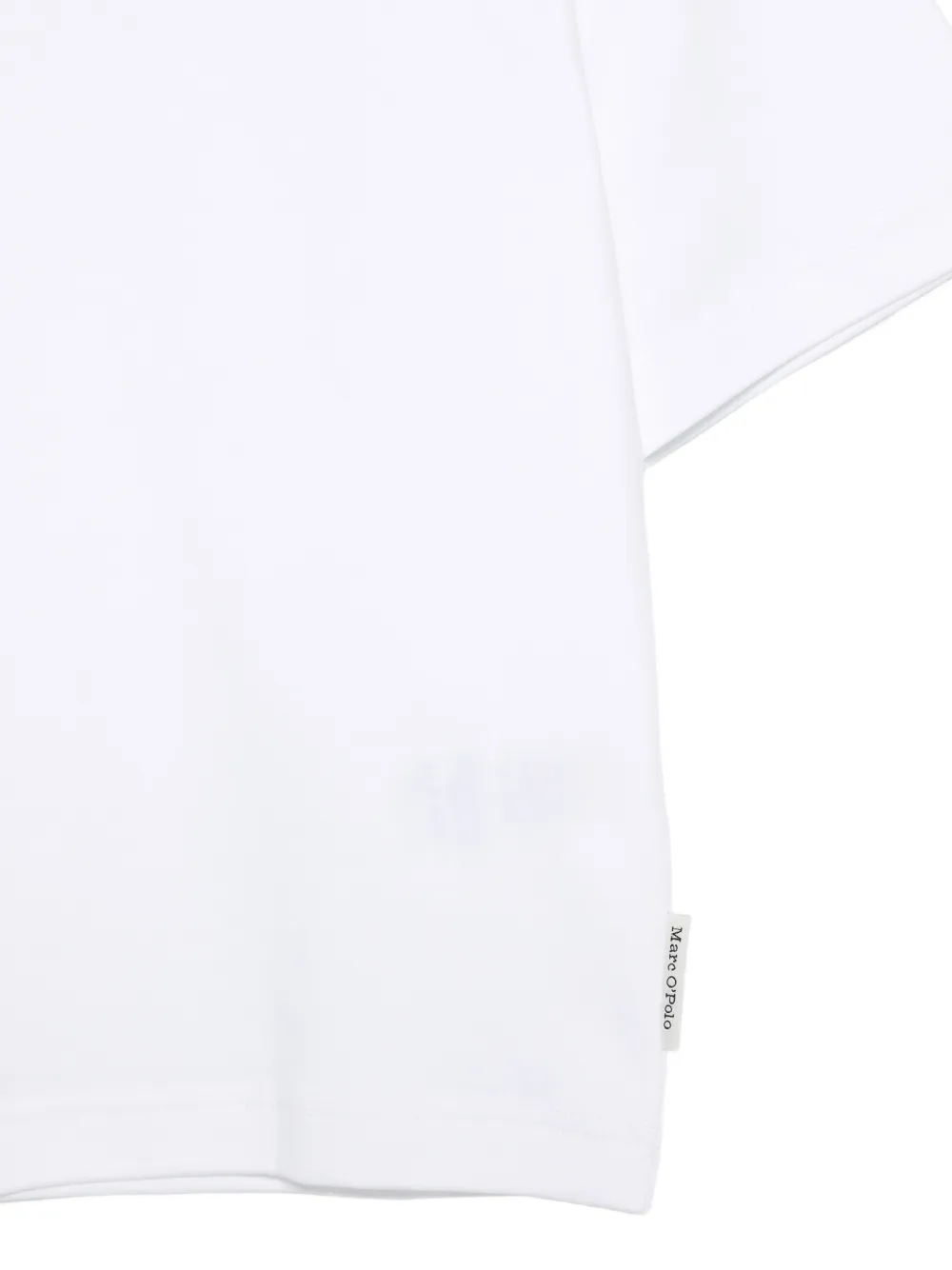 Marc O'Polo T-shirt met logopatch Wit