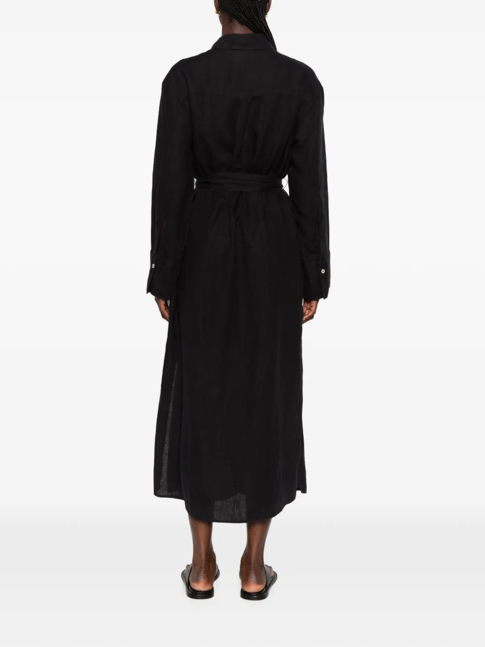 Marc O'Polo Midi-jurk met ceintuur Zwart