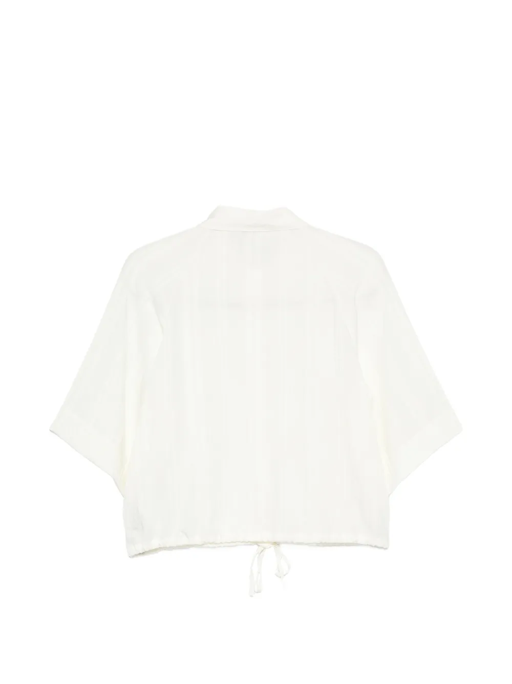 Marc O'Polo blouse met trekkoord Beige