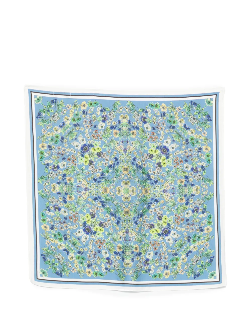 Marc O'Polo Foulard in seta a fiori - Blu