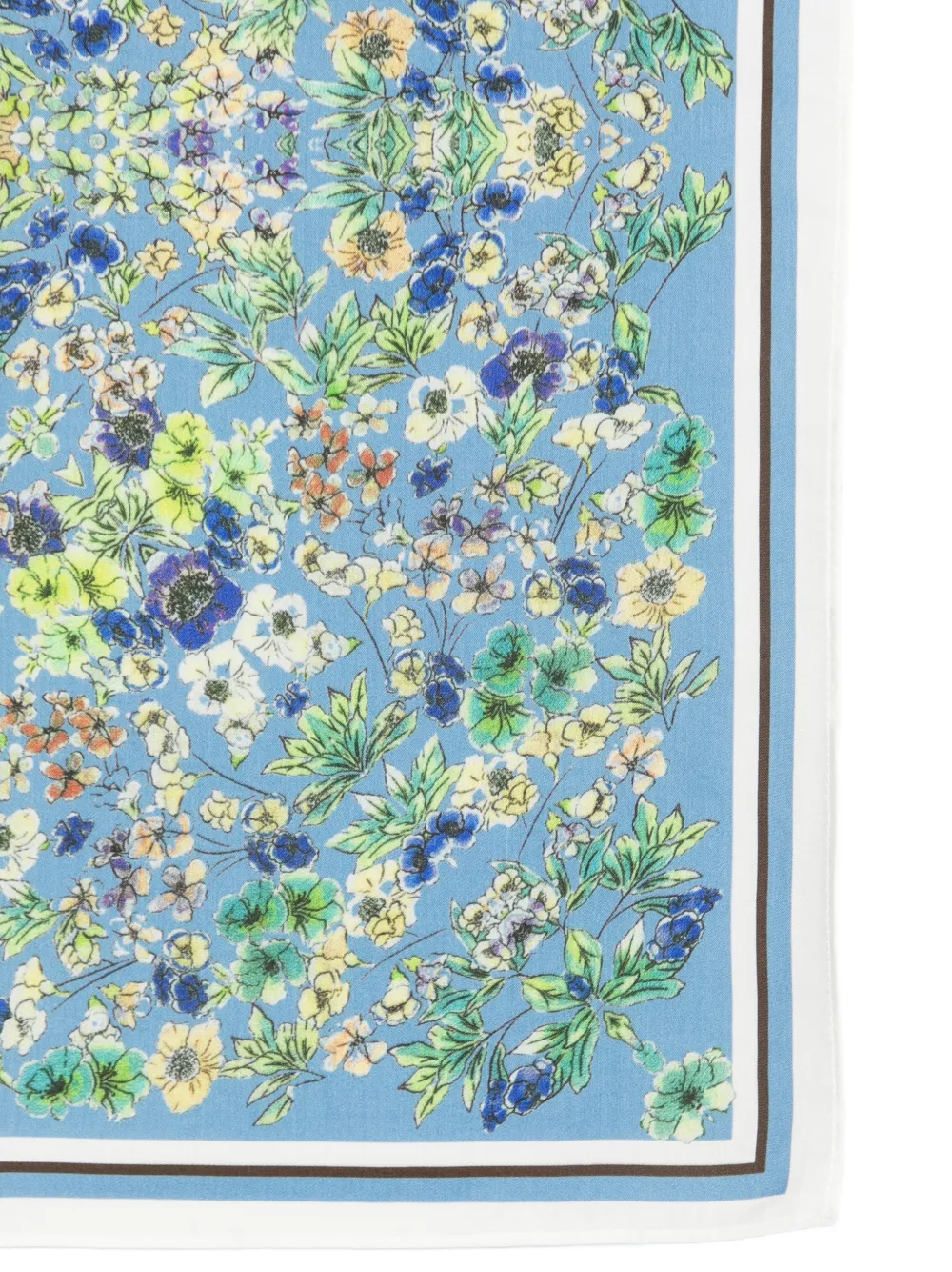 Marc O'Polo Sjaal met bloemenprint Blauw