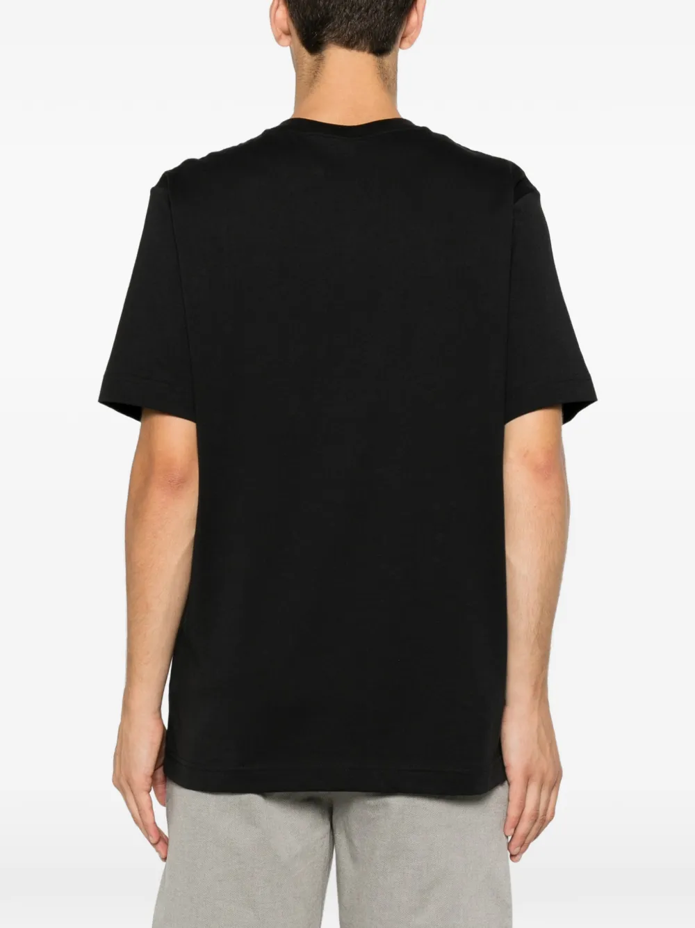 Marc O'Polo T-shirt met geborduurd logo Zwart