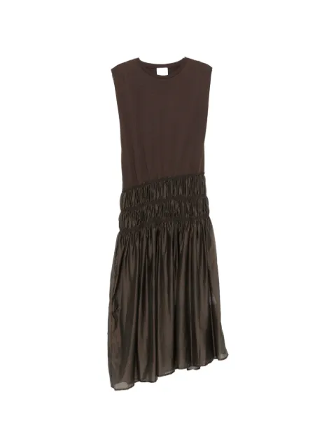 Su smocked-waist sleeveless maxi dress