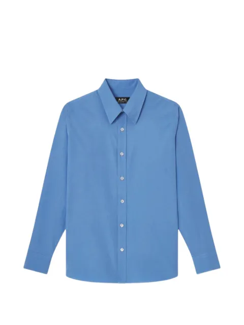 A.P.C. camisa Kayla con botones de manga larga