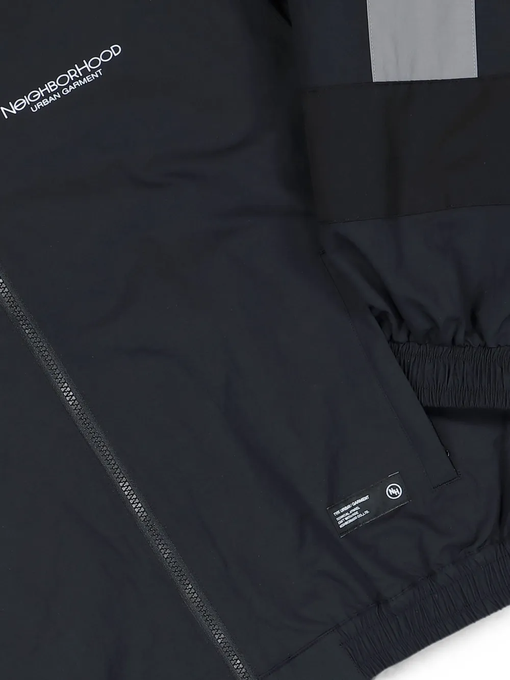Neighborhood Trainingsjack met logo-print en vlakken Blauw