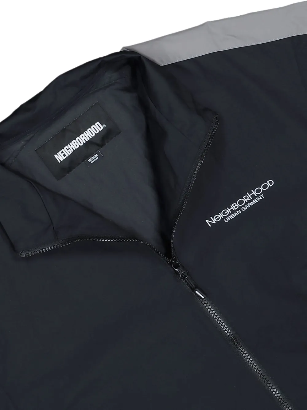 Neighborhood Trainingsjack met logo-print en vlakken Blauw