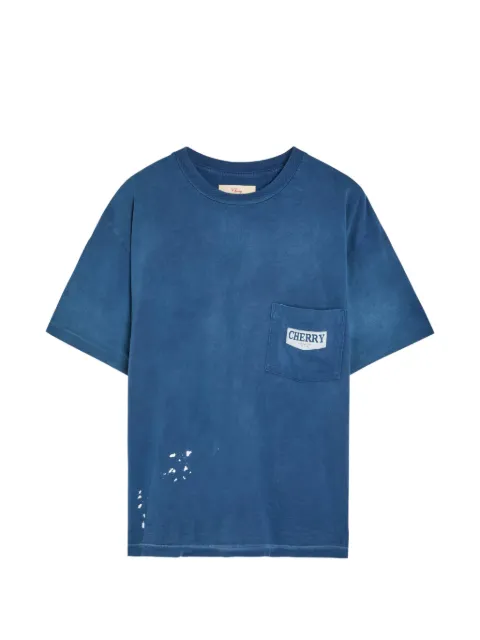 Cherry LA Chevron paint-splatter T-shirt
