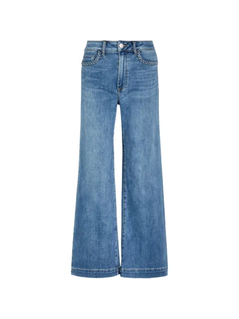 PAIGE Anessa braided-trim jeans