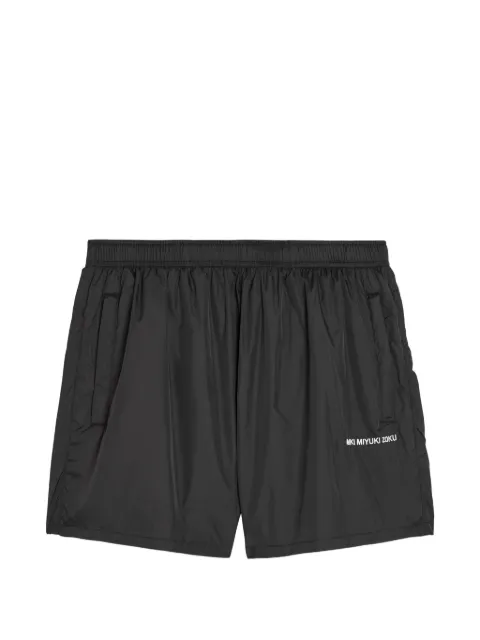 MKI Miyuki Zoku logo-print swim shorts