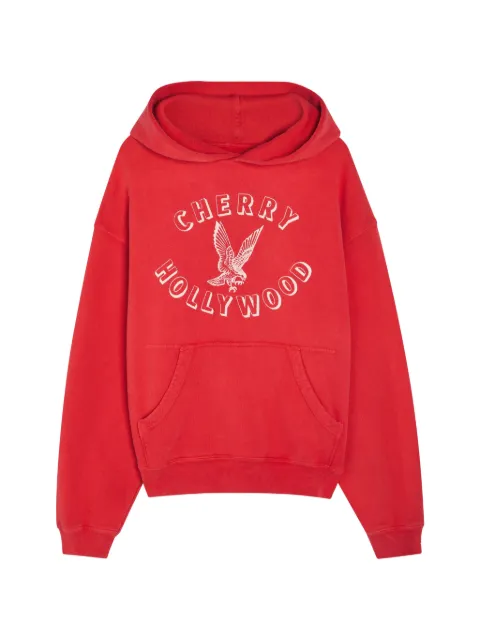 Cherry LA Hollywood logo-print hoodie