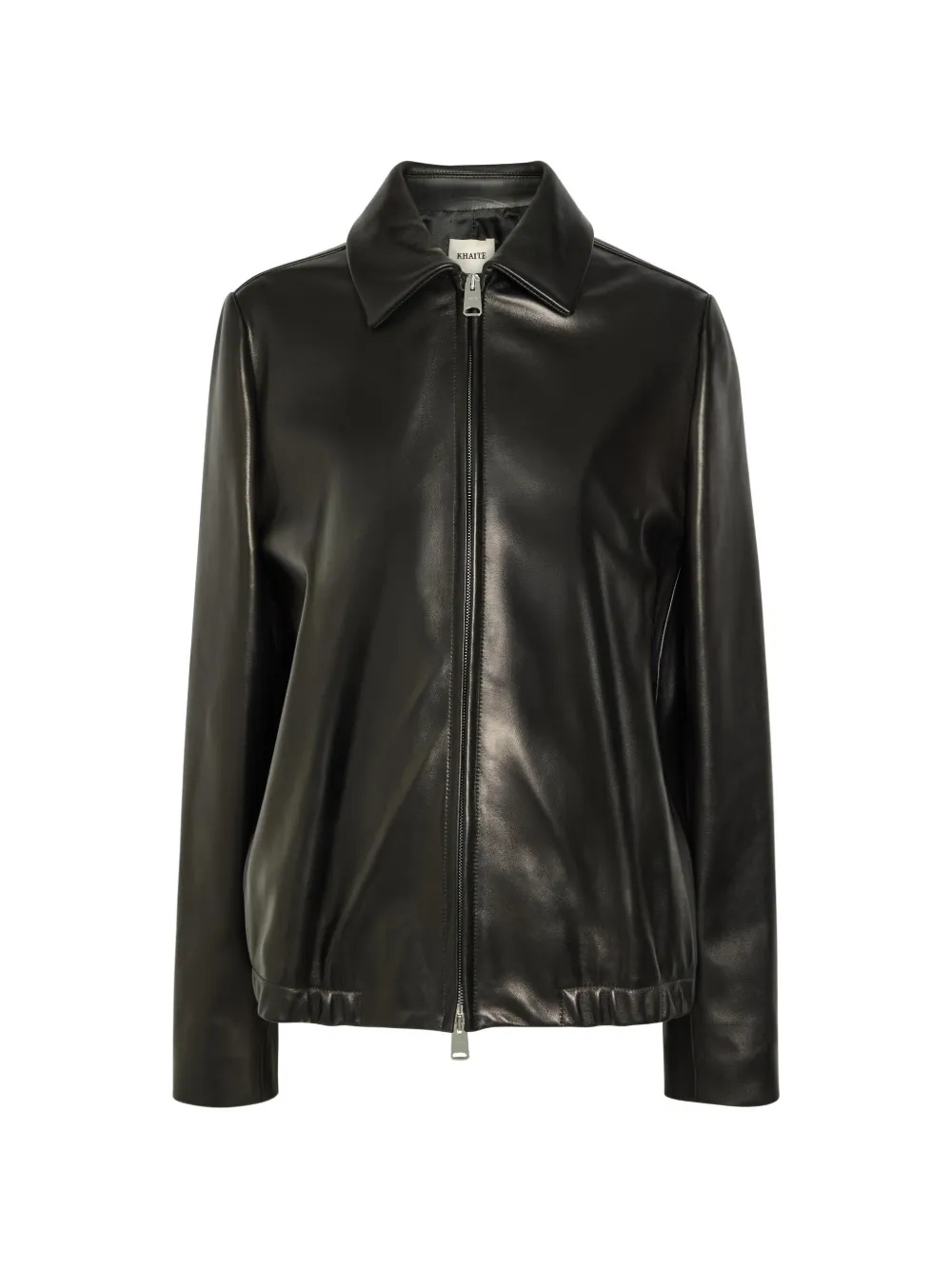 KHAITE Jackson zip-up leather jacket - Nero