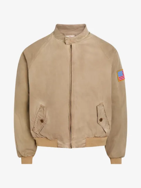 Cherry LA logo-embroidered zip-up jacket