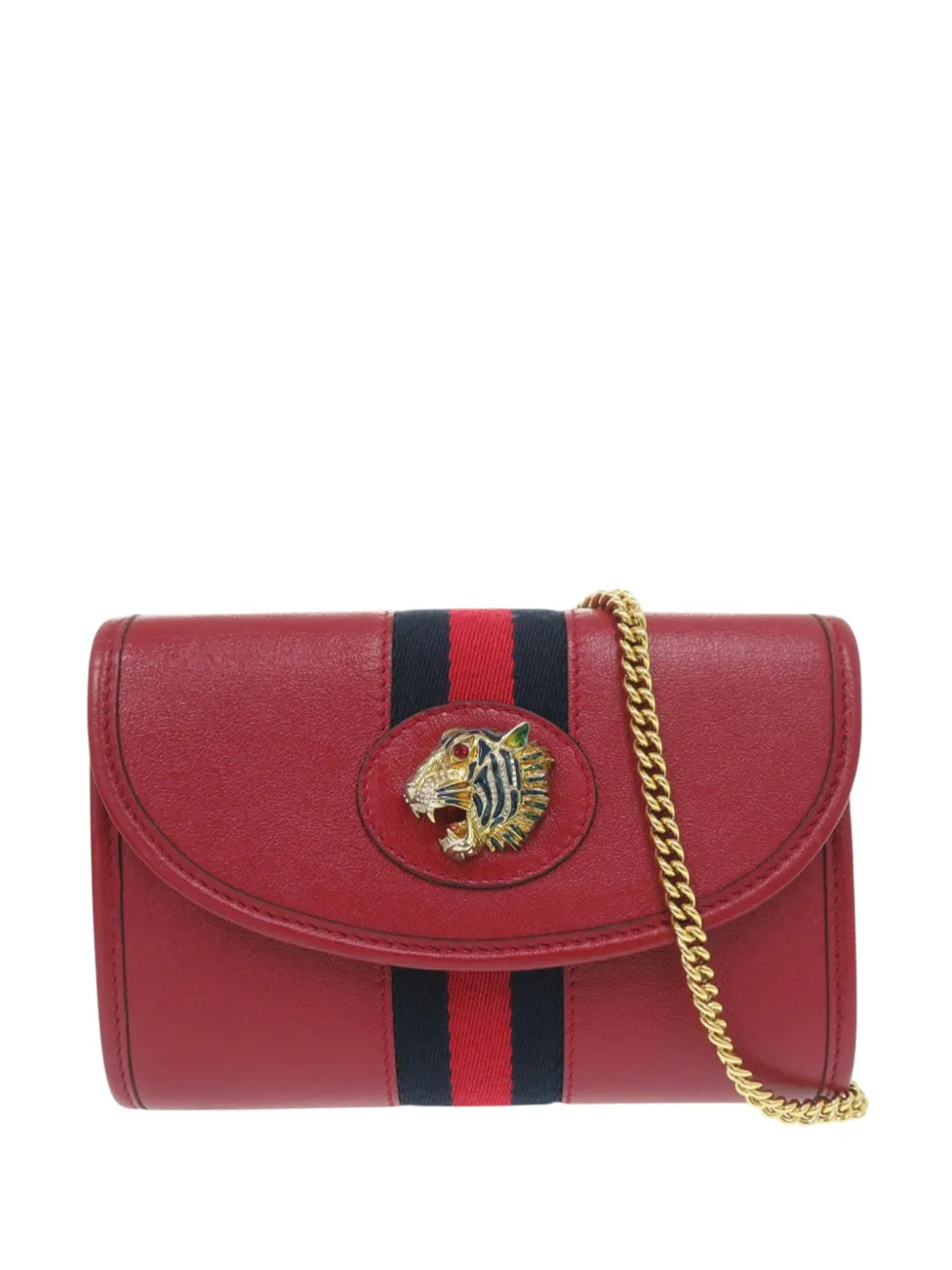 Gucci Pre-Owned Borsa a tracolla Rajah mini 2016-2026 - Rosso