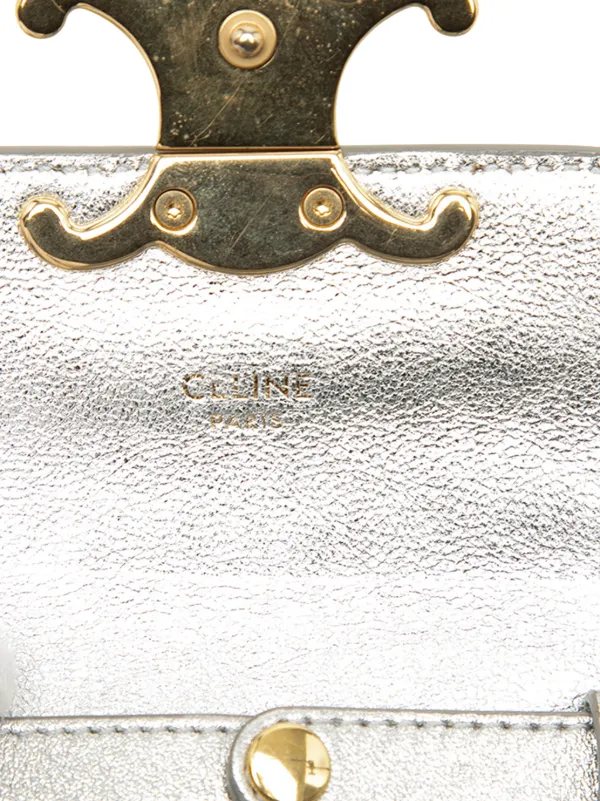 Celine Pre-Owned 2022 ミニ トリオンフ メタリック カーフスキン 