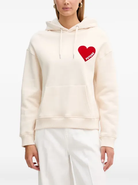 FROM FUTURE heart-print drawstring hoodie