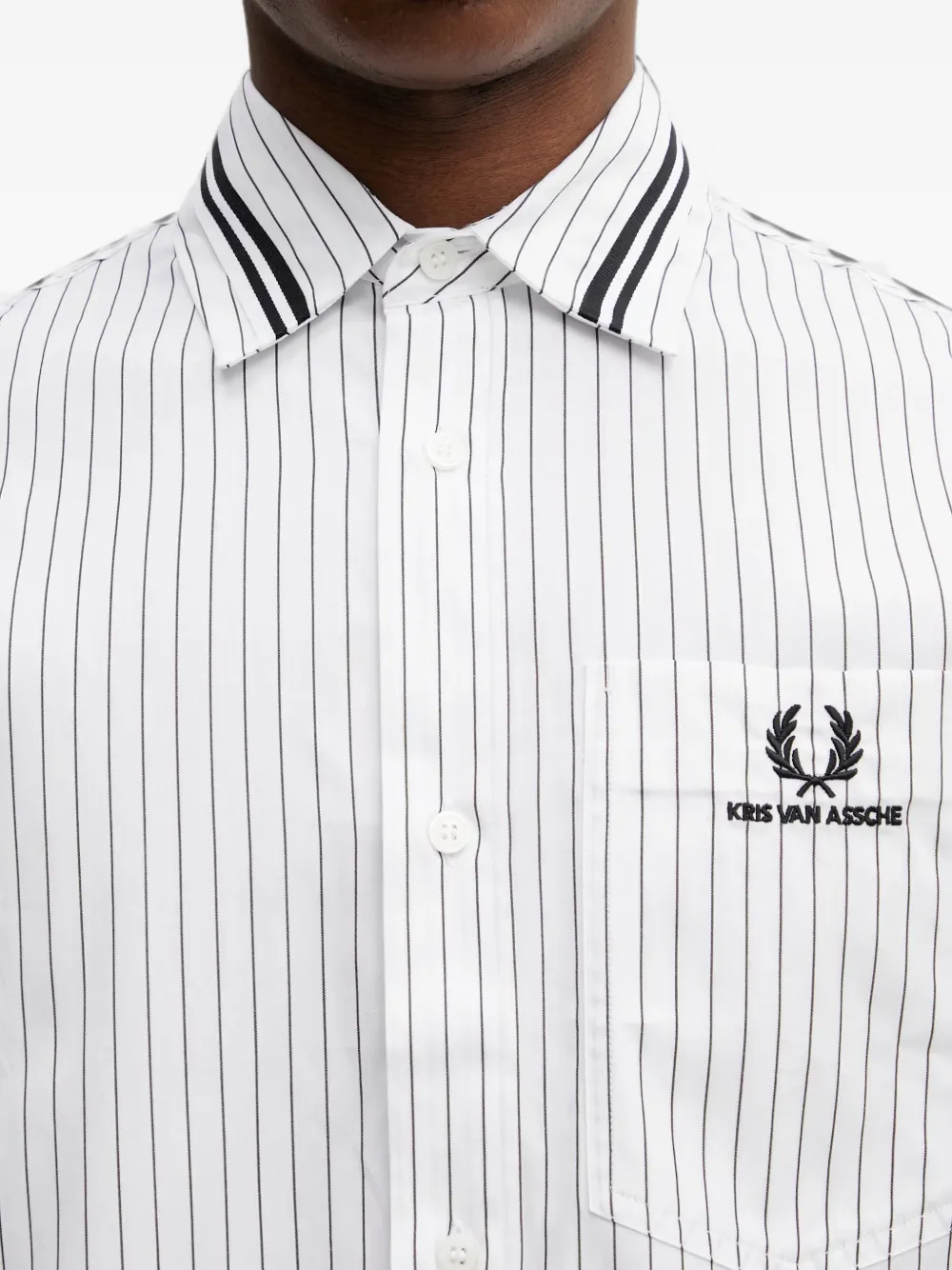 Fred Perry Overhemd met korte mouwen Wit