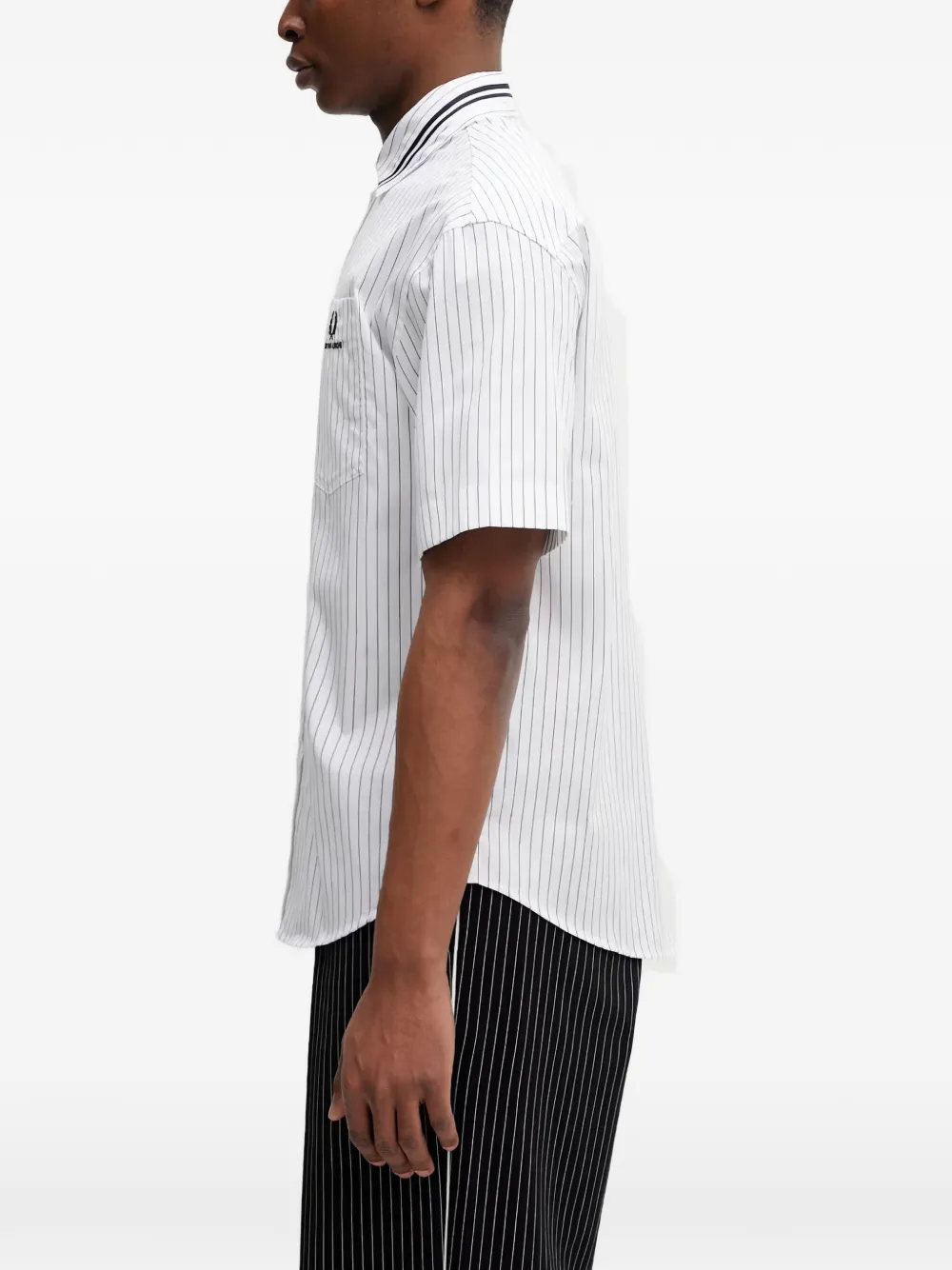 Fred Perry Overhemd met korte mouwen Wit