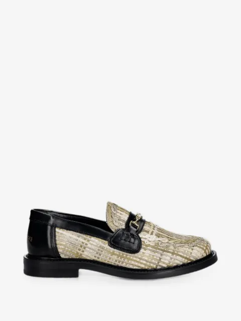 Filling Pieces Panier woven horsebit loafers
