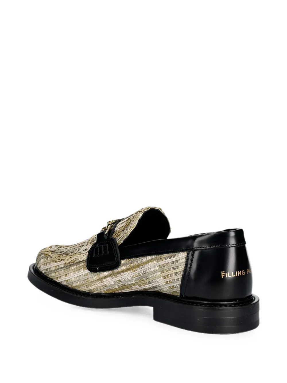 Filling Pieces Panier woven horsebit loafers Beige