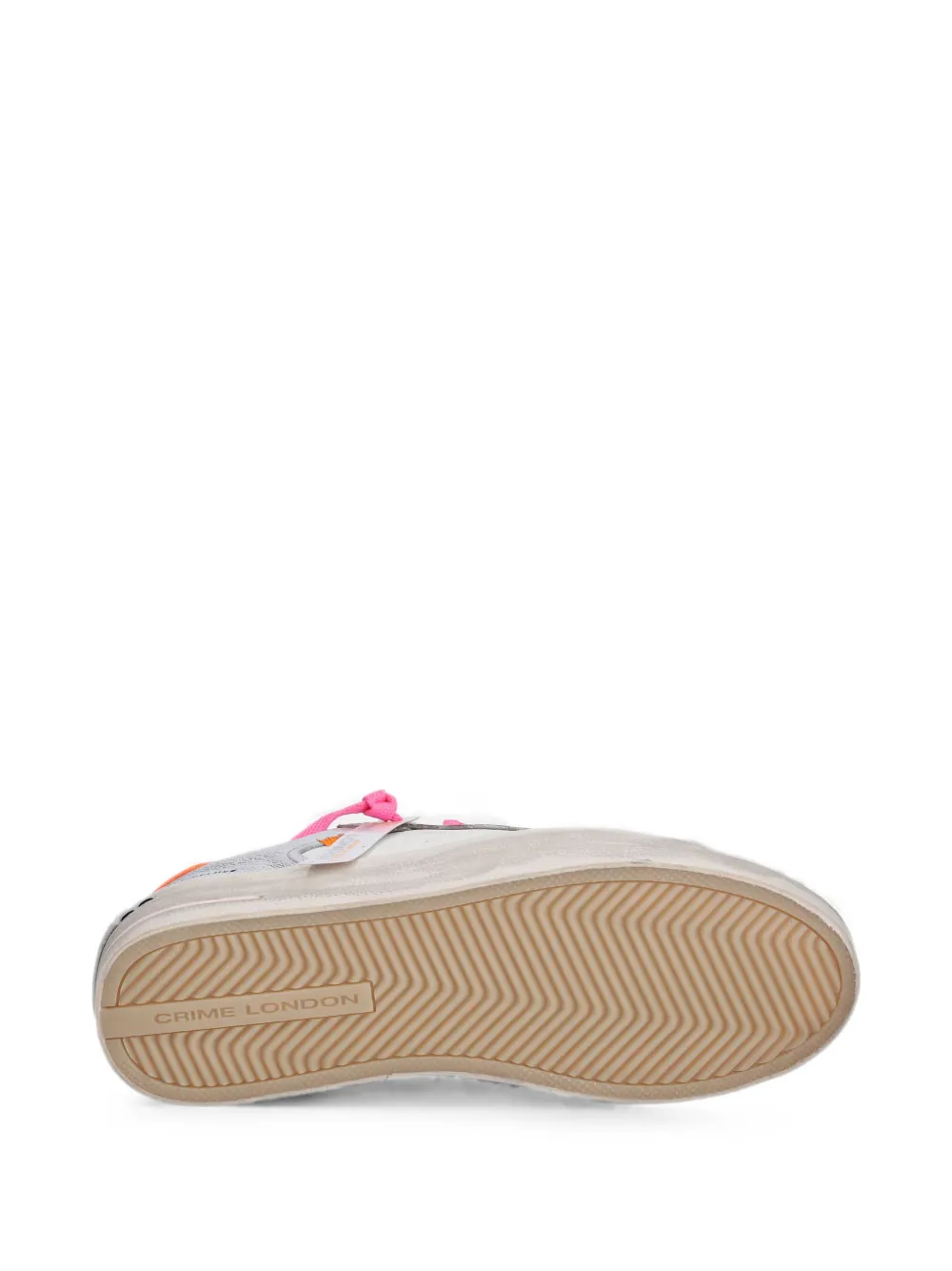 Crime London Skate Deluxe leather sneakers Zilver