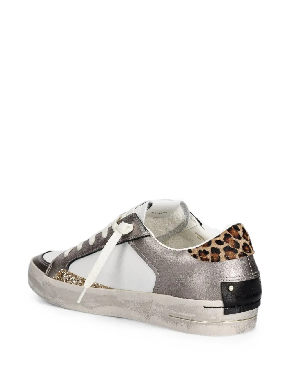 Crime London Sk8 Deluxe panelled sneakers Zilver