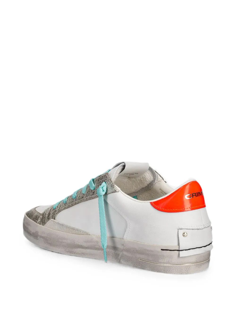 Crime London Skate Deluxe distressed-effect sneakers Wit