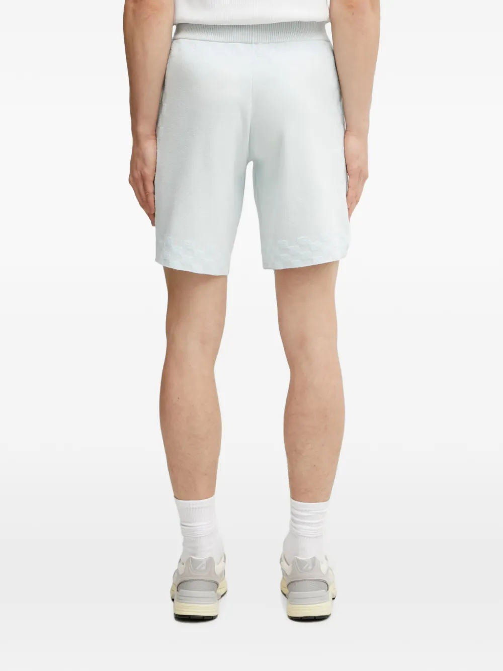 Filling Pieces Resort geruite shorts met trekkoord Blauw