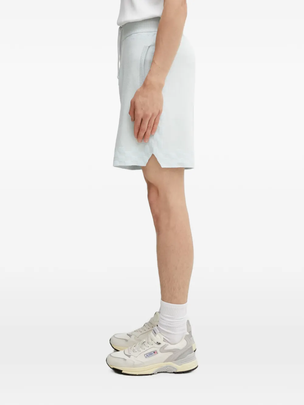 Filling Pieces Resort geruite shorts met trekkoord Blauw