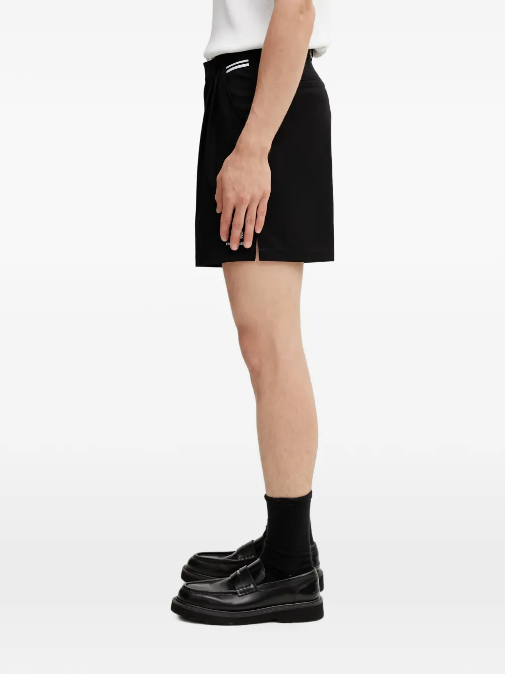 Fred Perry Shorts met geborduurd logo Zwart