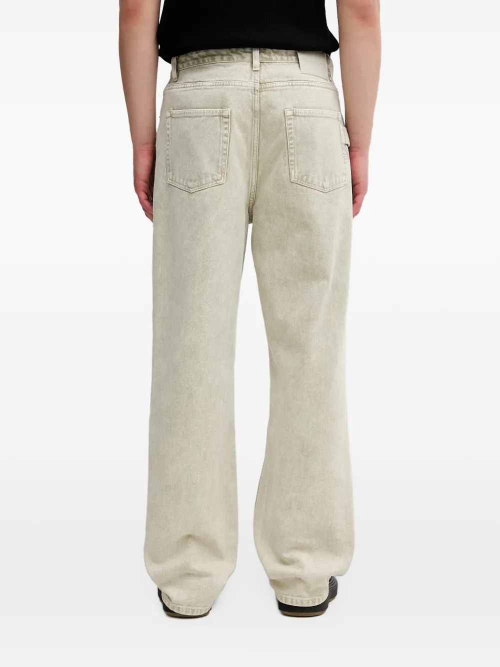 Filling Pieces Jeans met wijde pijpen Groen