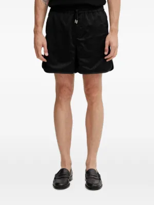 FEAR OF GOD ESSENTIALS フリース トラックショーツ | ブラック