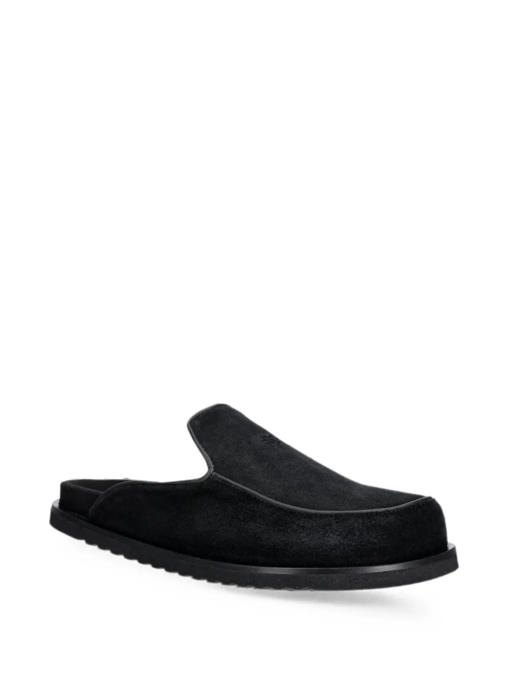 Filling Pieces suede slip-on mules Zwart