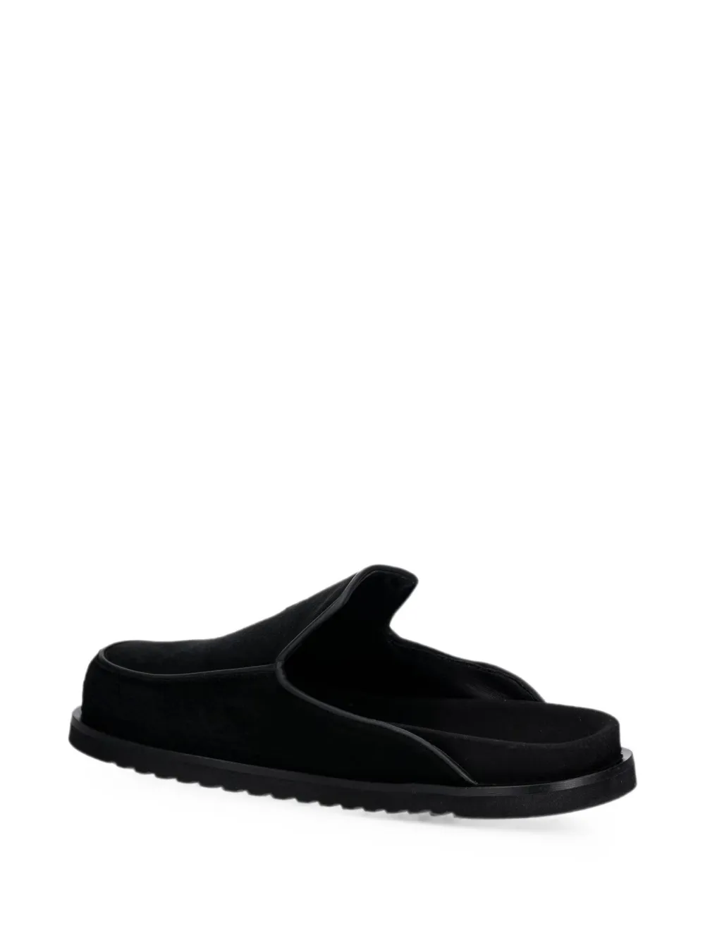 Filling Pieces suede slip-on mules Zwart