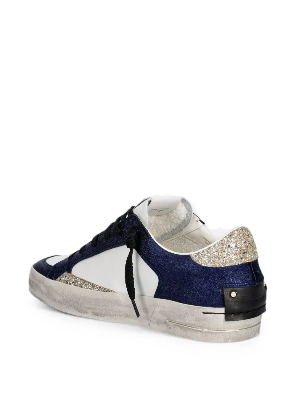 Crime London Sk8 Deluxe glitter-detail sneakers Blauw