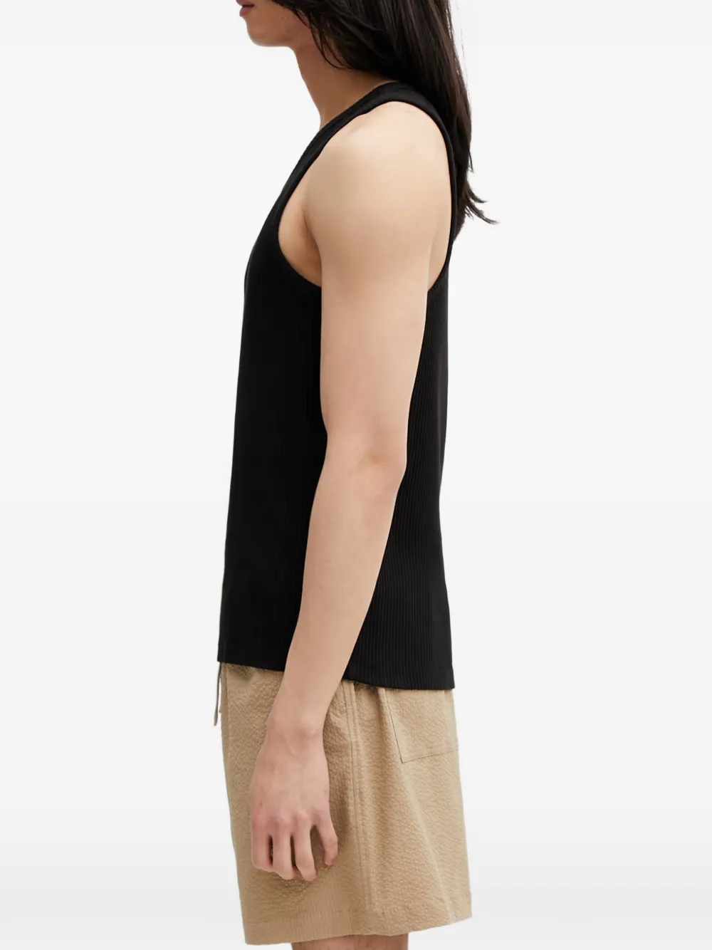 Filling Pieces Top met geborduurd logo Zwart