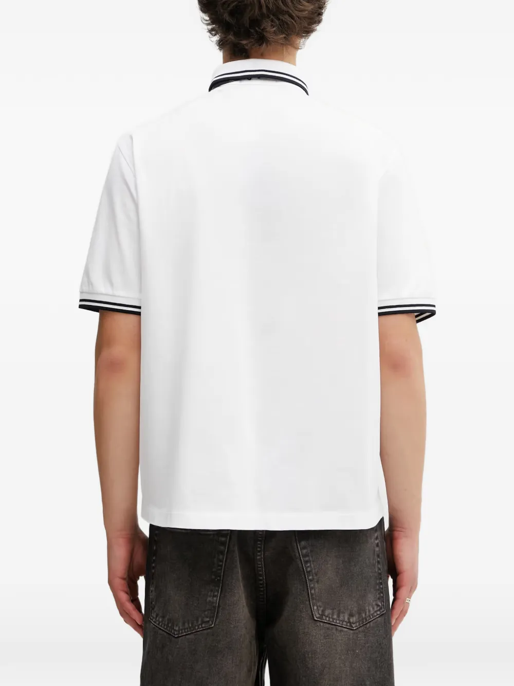 Fred Perry overhemd met korte mouwen Wit