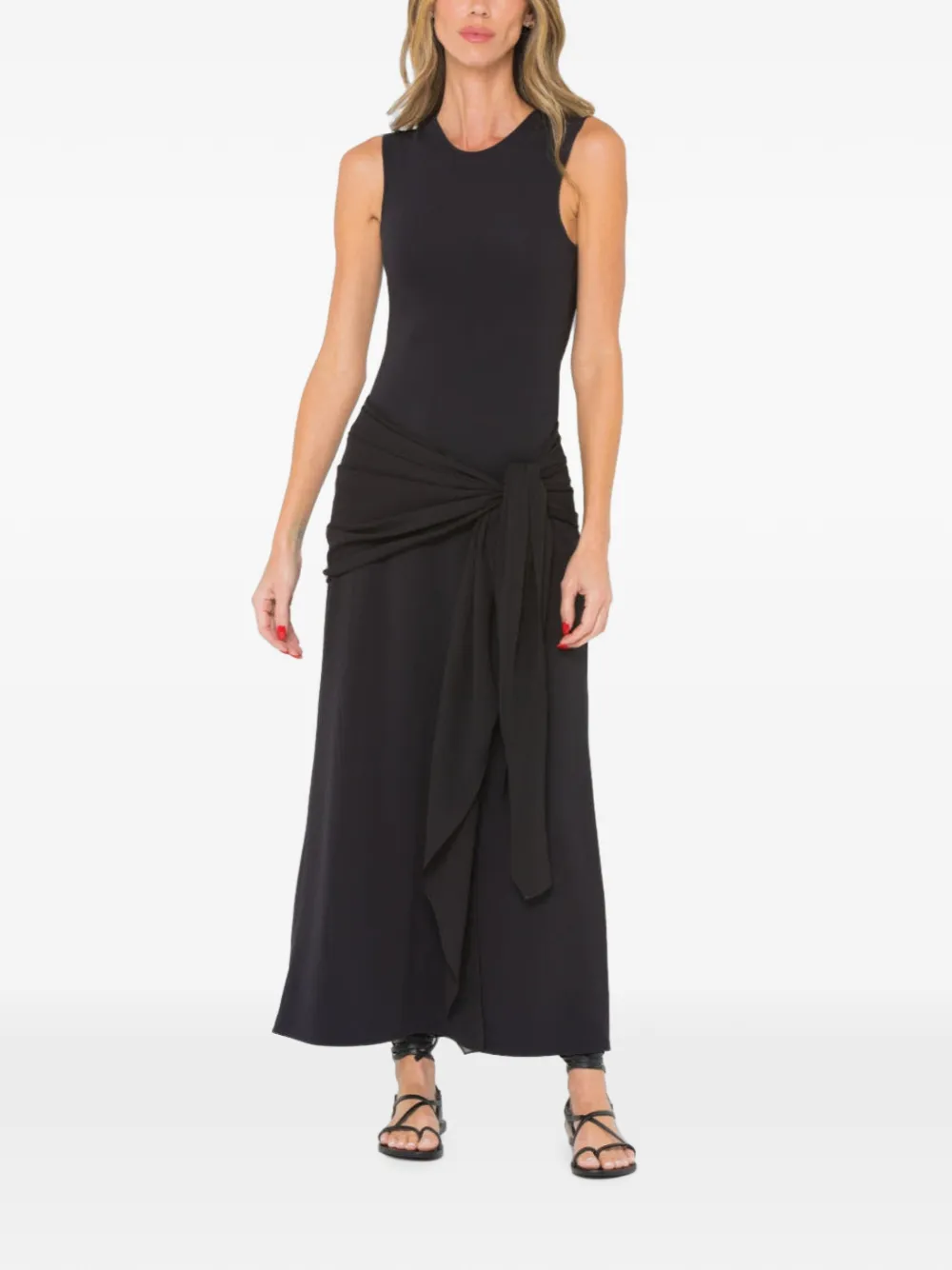 JBQ Rory tie-waist maxi dress