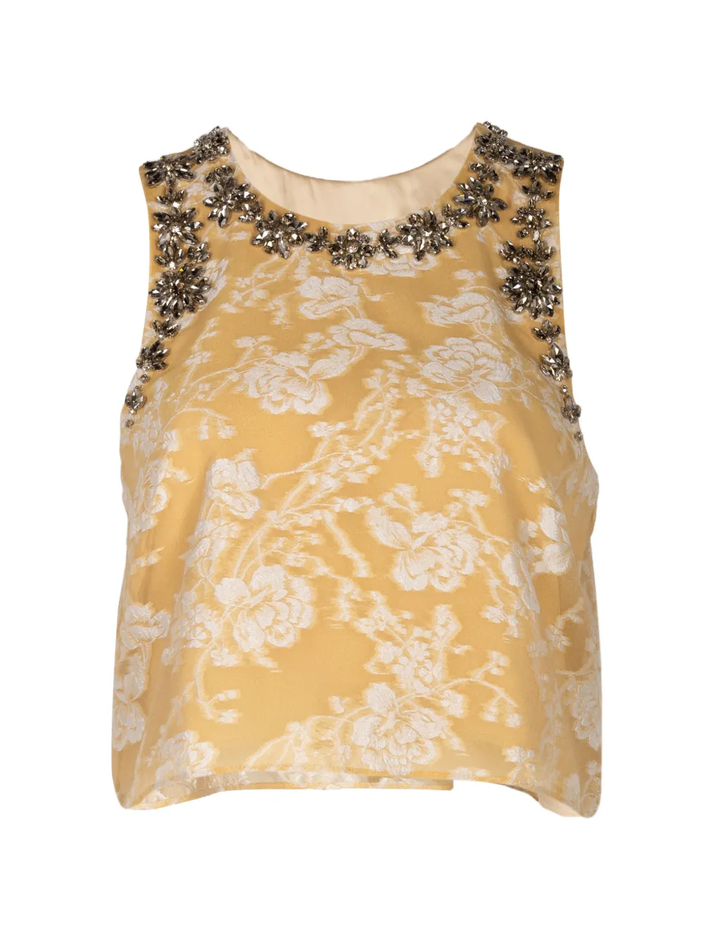 Cinq A Sept crystal-embellished blouse - Giallo